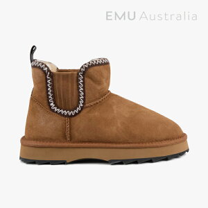 ・EMU|W Higgie Sharky Sidegore Stitch-Seam Sheepskin/ エミュー/ヒギー シャーキー サイドゴア ステッチシーム シープスキン ムートン/チェスナット #
