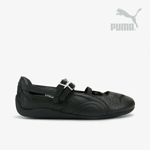 �EPUMA�bW Speedcat Ballet Croc Print Leather Double Buckele Flat/ �v�[�}/�X�s�[�h�L���b�g �o���G �N���b�N �v�����g ���U�[ �_�u�� �o�b�N�� �t���b�g/�u���b�Nx�N�[���_�[�N�O���[ #