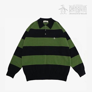 ORIGINAL PENGUIN By MunsingwearbLamb Wool Border Polo Sweater/ yM oC }VOEFA/ E[ {[_[ | Z[^[/lCr[ #