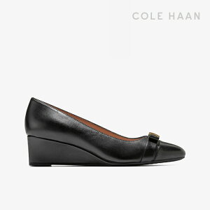 �ECOLE HAAN�bW Go To Malta Bow Wedge Leather/ �R�[�� �n�[��/�S�[�g�D�[ �}���^ �{�E �E�F�b�W/�u���b�N���U�[ #