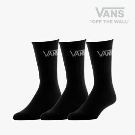 ・VANS｜M Classic Crew Socks 3PK/ ヴァンズ/クラシック クルー ソックス 3パック/ブラック #
