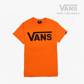 ＊VANS｜M Classic Logo SS T-Shirts/ ヴァンズ/クラシック ロゴ ショートスリーブ Tシャツ/オレンジxブラック #