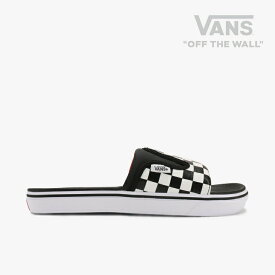 ▲スーパーSALE半額以下］VANS｜Ultracush Slide On Checkerboard/ ヴァンズ/ウルトラクッシュ スライドオン チェッカーボード/ブラックxトゥルーホワイト #