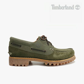 ▲スーパーSALE半額以下］TIMBERLAND｜3 Eye Classic Handsewn Boat Shoe/ ティンバーランド/スリーアイ クラシック ハンドソーン ボート シュー/ダークグリーン #