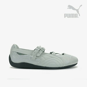 �EPUMA�bW Speedcat Ballet Croc Print Leather Double Buckele Flat/ �v�[�}/�X�s�[�h�L���b�g �o���G �N���b�N �v�����g ���U�[ �_�u�� �o�b�N�� �t���b�g/�z���C�gx�x�C�p�[�O���[ #