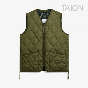 �ETAION�bW Military V Neck Zip Down Vest/ �^�C�I��/�~���^���[ �u�C �l�b�N �W�b�v �_�E�� �x�X�g/�_�[�N �I���[�u #
