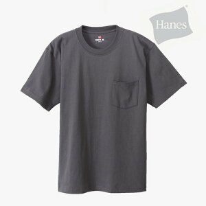 ��HANES�bBeefy Pocket T-Shirt/ �w�C���Y/�r�[�t�B�[ �|�P�b�g T �V���c/Dark Grey #