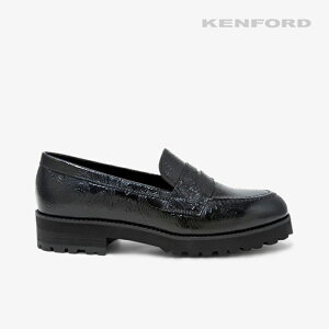 �EKENFORD�bW Tank Sole Paisley Embossed Loafers Leather/ �P���t�H�[�h/�^���N �\�[�� �y�C�Y���[ �G���{�X ���[�t�@�[ ���U�[/�u���b�N #