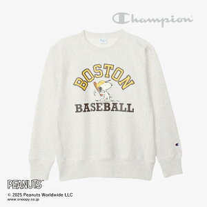 ECHAMPIONbx Peanuts Reverse Weave Crew Neck Sweat Shirt Snoopy Boston/ `sI/o[X EB[u N[ lbN XEFbg Vc s[ibc {Xg/I[g~[ #