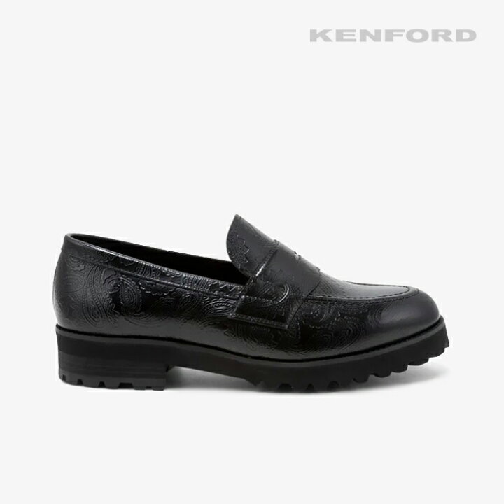 KENFORD ケンフォード ペイズリー ローファー -- BRD レザー 中古品の販売・通販なら