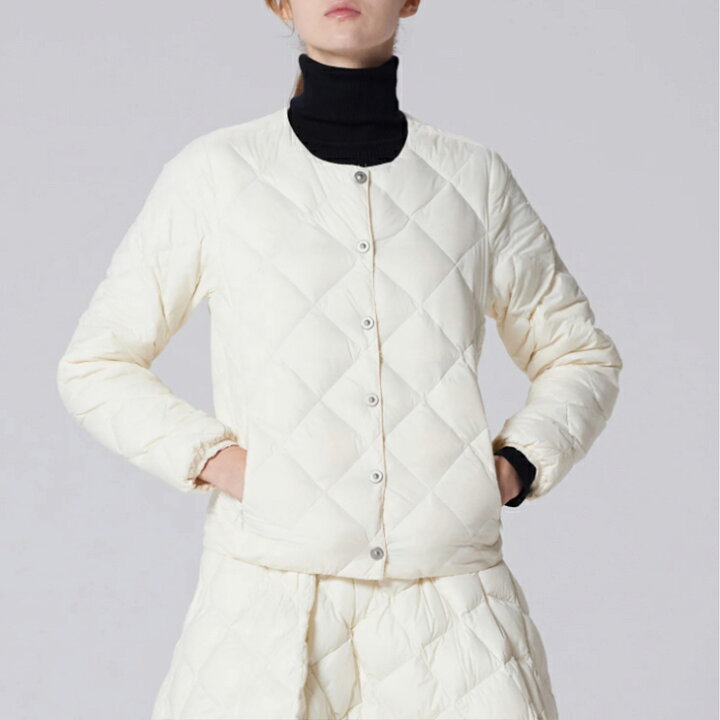 楽天市場】・TAION｜W City Crew Neck Down Jacket/ タイオン/シティ 