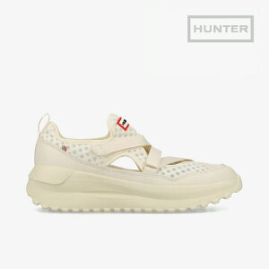 �EHUNTER�bW Travel Flow Mary Jane Trainer Mesh Sandal/ �n���^�[/�g���x�� �t���[ �����[ �W�F�[�� �g���[�i�[ ���b�V�� �T���_��/�z���C�g�E�B���[ #