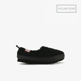 ▲スーパーSALE半額以下］HUNTER｜K Little Sherpa Slipper/ ハンター/リトル シェルパ スリッパ―/ブラック #