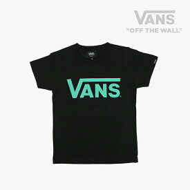 ▲スーパーSALE半額以下］VANS｜K Classic Logo SS T-Shirts/ ヴァンズ/クラシック ロゴ ショートスリーブ Tシャツ/ブラックxブルー #