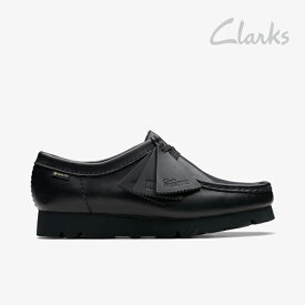 ・CLARKS｜W Wallabee GTX Gore-Tex Moccasin Leather/ クラークス/ワラビー ゴアテックス モカシン レザー/ブラックxブラック #