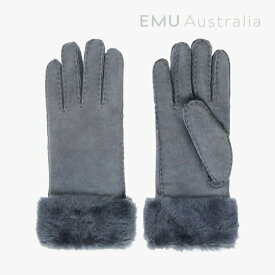 ・EMU｜Apollo Bay Gloves Sheepskin/ エミュー/アポロ ベイ グローブ シープスキン ムートン/ダークグレー #