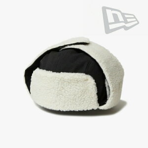 �ENEW ERA�bTrapper Duck Canvas Winter Ear Flap Flight Cap/ �j���[ �G��/�g���b�p�[ �_�b�N �L�����o�X �E�C���^�[ �C���[�t���b�v �t���C�g �L���b�v/�u���b�N #