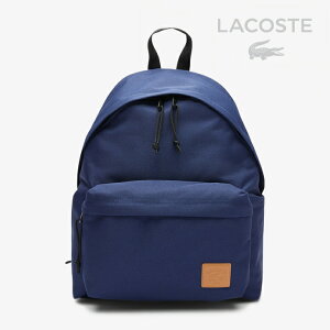 �FLACOSTE�bCasual Clock Daypack Leather Patch Laptop 15/ ���R�X�e/�J�W���A�� �N���b�N �f�C�p�b�N ���U�[ �p�b�` ���b�v�g�b�v 15�C���`/�u���[ #