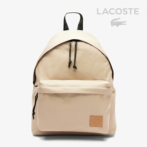 �FLACOSTE�bCasual Clock Daypack Leather Patch Laptop 15/ ���R�X�e/�J�W���A�� �N���b�N �f�C�p�b�N ���U�[ �p�b�` ���b�v�g�b�v 15�C���`/�x�[�W�� #
