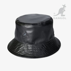・KANGOL｜Japan SMU Faux Leather Reversible Short Bucket Hat/ カンゴール/ジャパン リミテッド フェイク レザー リバーシブル ショート バケット ハット/ブラック #