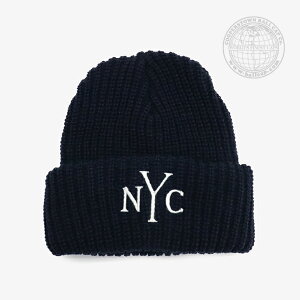 �FCOOPERSTOWN BALL CAP�bUSA Made Wide Rib Knit Cap Acrylic NYC/ �N�[�p�[�Y�^�E��/�A�����J ���C�h ���C�h ���u �j�b�g �L���b�v �j���[���[�N/�l�C�r�[ #