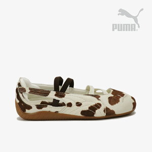 `PUMA|W Speedcat Ballet Cow Pony Hair/ プーマ/スピードキャット バレエ カウ ポニー ヘアー ハラコ/チョコレートブラウンxウォームホワイト #