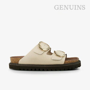 �EGENUINS�bW Galia Double-Buckle Slide Embossed Leather/ �W�F�k�C���Y/�K���A �_�u���o�b�N�� �X���C�h �G���{�X ���U�[/�`���[�N�z���C�g #