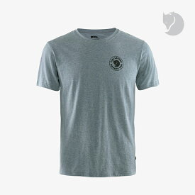＊FJALLRAVEN｜1960 Logo T-Shirt Organic Cotton/ フェールラーベン/ロゴ Tシャツ オーガニック コットン ポリ/アンクルブルーメランジ #