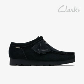 ・CLARKS｜Wallabee GTX Gore-Tex Suede/ クラークス/ワラビー ゴアテックス スエード モカシン/ブラック #