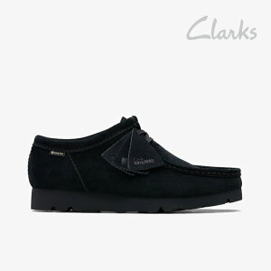 ・CLARKS|Wallabee GTX Gore-Tex Suede/ クラークス/ワラビー ゴアテックス スエード モカシン/ブラック #