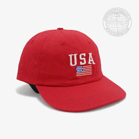 ・COOPERSTOWN BALL CAP｜USA Made Washed Cap Embroidary USA/ クーパーズタウン/USA製 ウォッシュド キャップ エンブロイダリー アメリカ/レッド #