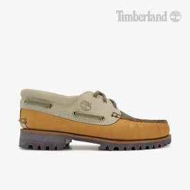 ＊TIMBERLAND｜3-Eye Lug Handsewn Boat Shoe Nubuck / ティンバーランド/スリー アイ ラグ ハンドソーン ボート シューズ ヌバック/ウィートxグリーン #