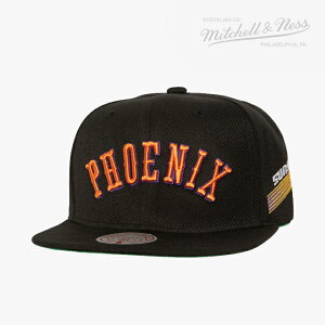 �EMITCHELL&NESS�bNBA Triple Play Snapback Cap HWC Suns/ �~�b�`�F���A���h�l�X/�g���v�� �v���C �X�i�b�v�o�b�N �L���b�v �N���V�b�N �t�F�j�b�N�X �T���Y/�u���b�N #