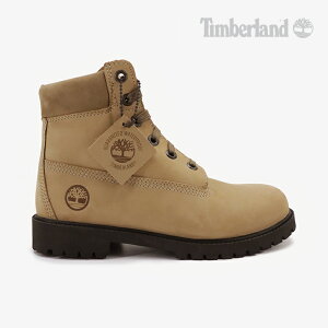 *TIMBERLAND|K Premium 6-Inch Lace-Up WP Boots Nubuck/ ティンバーランド/プレミアム 6インチ レースアップ ウォータープルーフ ブーツ ヌバック/ミディアム ベージュ #
