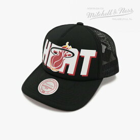 ・MITCHELL&NESS｜NBA Billboard Trucker Snapback Heat/ ミッチェルアンドネス/ビルボード トラッカー スナップバック ヒート/ブラック #