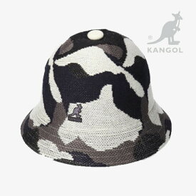 ・KANGOL｜Joyful Collage Casual/ カンゴール/ジョイフル コラージュ カジュアル ベル ハット/ブラックミックス #