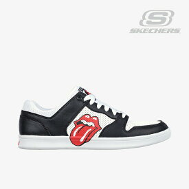 ・SKECHERS｜The Rolling Stones Classic Cup Euro Lick/ スケッチャーズ/ローリング ストーンズ クラシック カップ ユーロ リック/ブラックxホワイト #