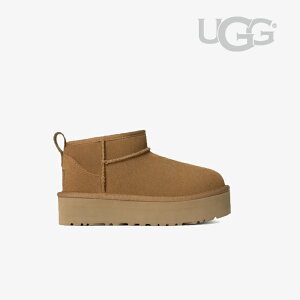 ・UGG|K Classic Ultra Mini Platform Sheepskin/ アグ/クラシック ウルトラ ミニ プラットフォーム/チェスナット #