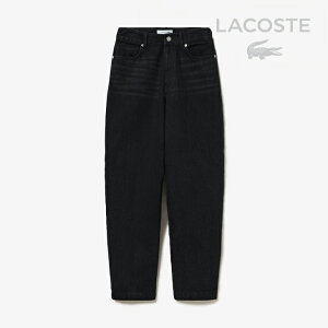 �FLACOSTE�bW Barrel Leg Denim Pants/ ���R�X�e/�o�������b�O �f�j�� �p���c/�u���b�N #