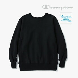 ・CHAMPION｜Reverse Weave Crew Neck Sweat/ チャンピオン/リバース ウィーブ クルーネック スウェット/Black #True to Archives 青単タグ