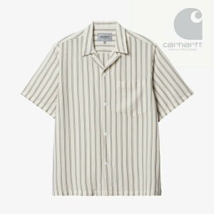 ��CARHARTT WIP�bSS Reyes Shirt Reyes Stripe/ �J�[�n�[�g/�V���[�g�X���[�u ���C�G�X �V���c/���b�N�Xx�u���b�N #