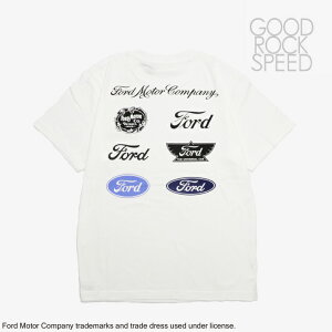 �FGOOD ROCK SPEED�bFord Motor Past Logo SS T-Shirt/ �O�b�h ���b�N �X�s�[�h/�t�H�[�h ���[�^�[ �p�X�g ���S T�V���c �V���[�g�X���[�u/�z���C�g #