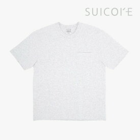 ▲スーパーSALE半額以下］SUICOKE｜SS T-Shirt/ スイコック/ショートスリーブ Tシャツ/ヘザーアッシュ #