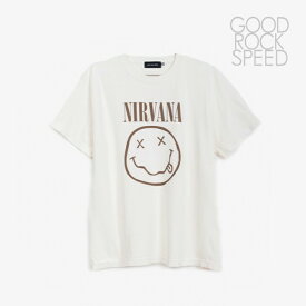 ＊GOOD ROCK SPEED｜Nirvana Smile T-Shirt/ グッド ロック スピード/ニルヴァーナ スマイル Tシャツ/オフホワイト #