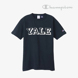 ＊CHAMPION｜T1011 SS T-Shirt Yale University/ チャンピオン/ショートスリーブ Tシャツ イェール/ネイビーxホワイト #