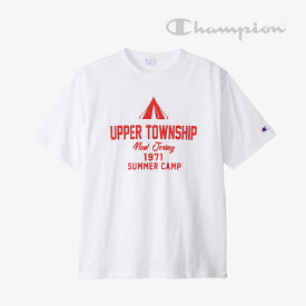 ＊CHAMPION｜US Cotton SS T-Shirt Upper Township/ チャンピオン/ショートスリーブ Tシャツ アッパータウンシップ/ホワイト #