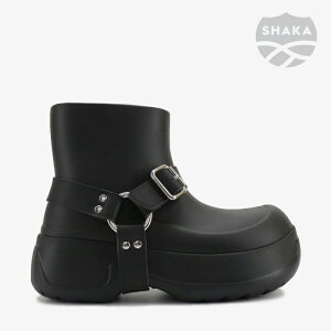 �FSHAKA�bW All Weather Ring Bootie EV Platform/ �V���J/�I�[�� �E�F�U�[ �����O �u�[�e�B�[ EVA �v���b�g�t�H�[��/�u���b�N #
