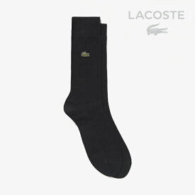 ・LACOSTE｜Herringbone Knit Socks/ ラコステ/ヘリンボーン ニット ソックス/ブラック #