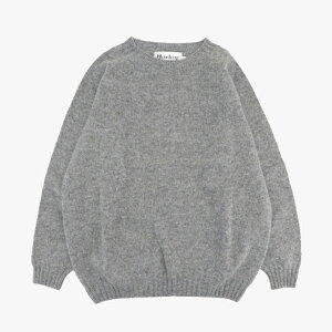 �FHARLEY Of Scotland�b Jumbo Size Crew Neck Sweater Supersoft Wool Knit/ �n�[���[/�W�����{ �T�C�Y �N���[ �l�b�N �Z�[�^�[ �X�[�p�[�\�t�g �E�[�� �j�b�g/�~�b�h�O���[ #