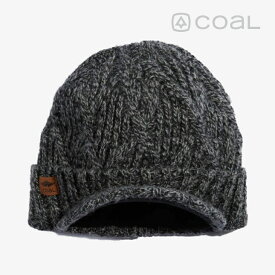 ・COAL｜The Yukon Cable Knit Wool Brim Beanie/ コール/ユーコン ケーブル ニット ウール ブリム ビーニー/ブラックマール #